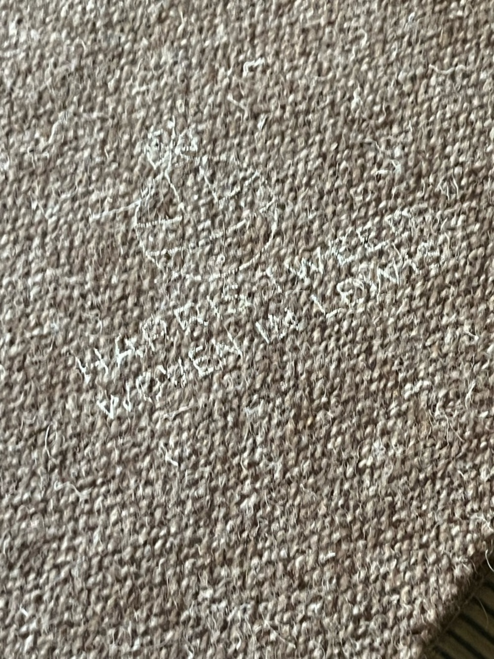 Designer Heavy Duty Textured Harris Tweed fabric- Neutral Taupe